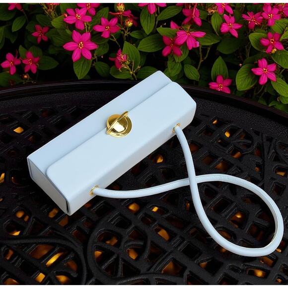 Purse Blue Handbag faux Leather Designer Tote Fashion Shoulder Bag - Picture 7 of 7